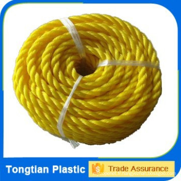 Haute qualité bon prix 3 Strand 16mm Twisted Polypropylene Corde